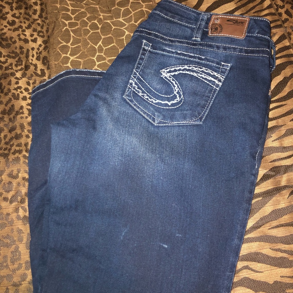 Silver Jean Capri size 18